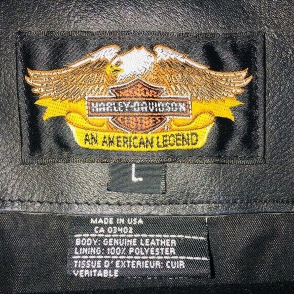 Harley Davidson Vest Leather Biker Pins Patches - Picture 6 of 6